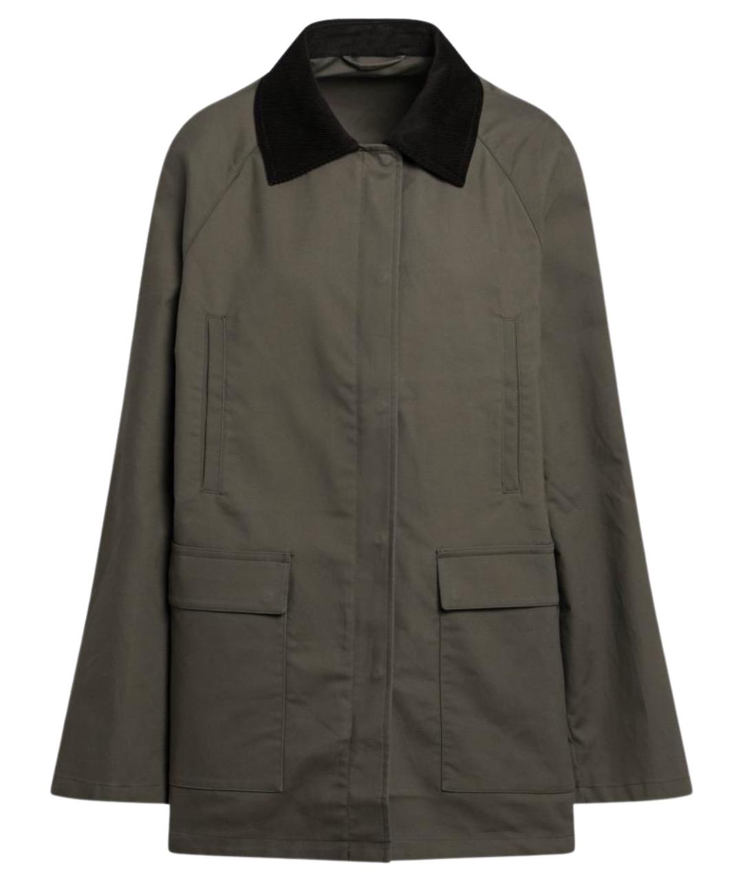 TOTEME Хаки хлопковая куртка, фото 1