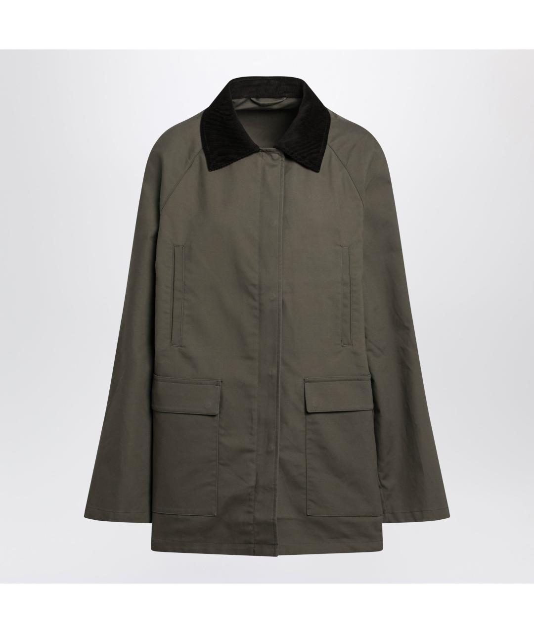 TOTEME Хаки хлопковая куртка, фото 2
