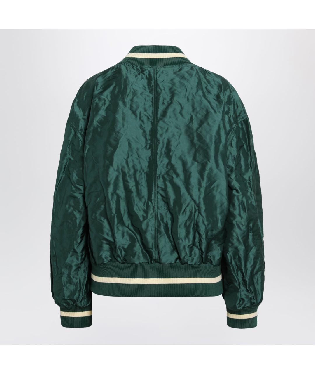 LOEWE Зеленая полиэстеровая куртка, фото 3