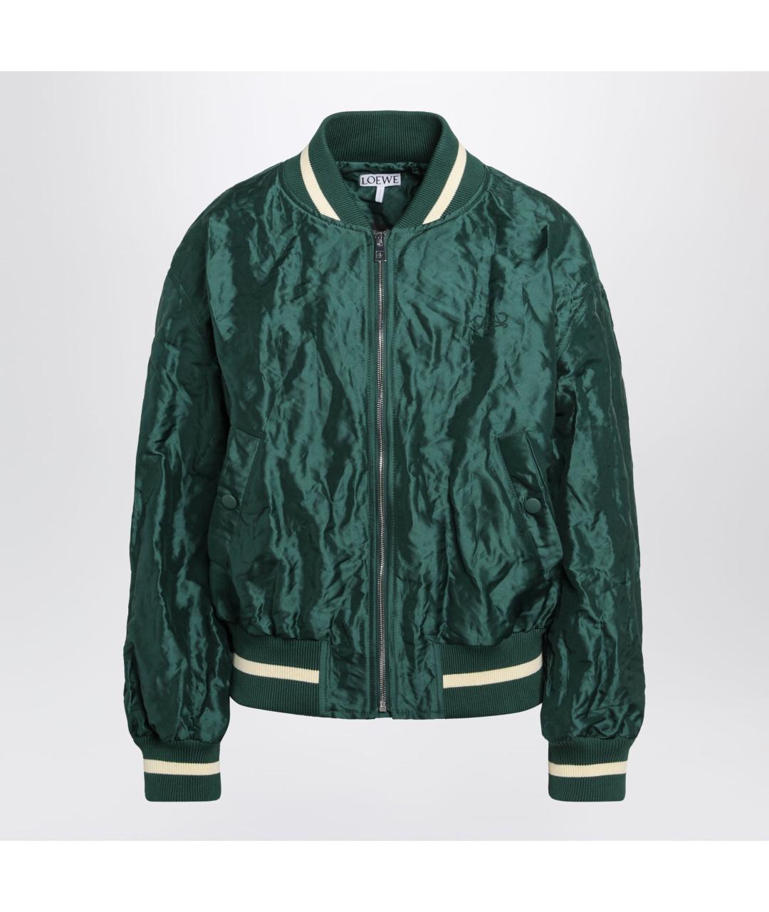 LOEWE Зеленая полиэстеровая куртка, фото 2