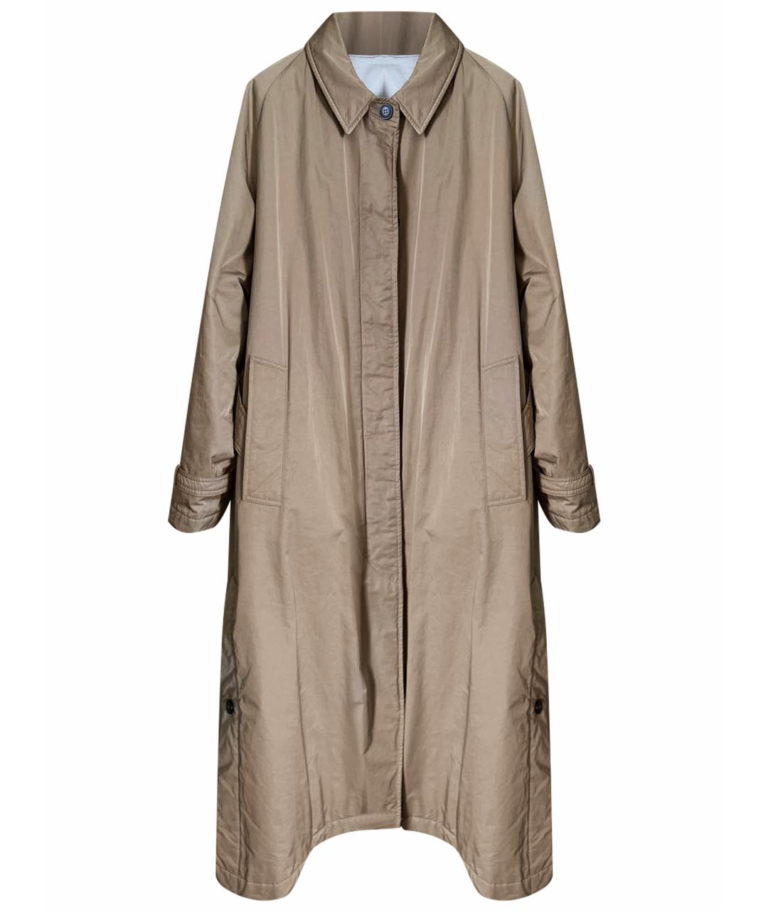 WEEKEND MAX MARA Бежевый хлопковый тренч/плащ, фото 1