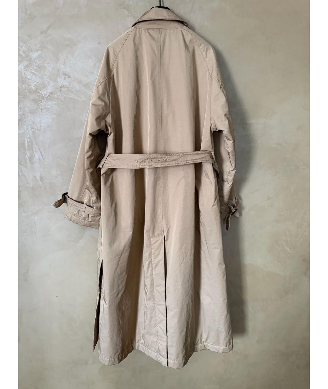 WEEKEND MAX MARA Бежевый хлопковый тренч/плащ, фото 2