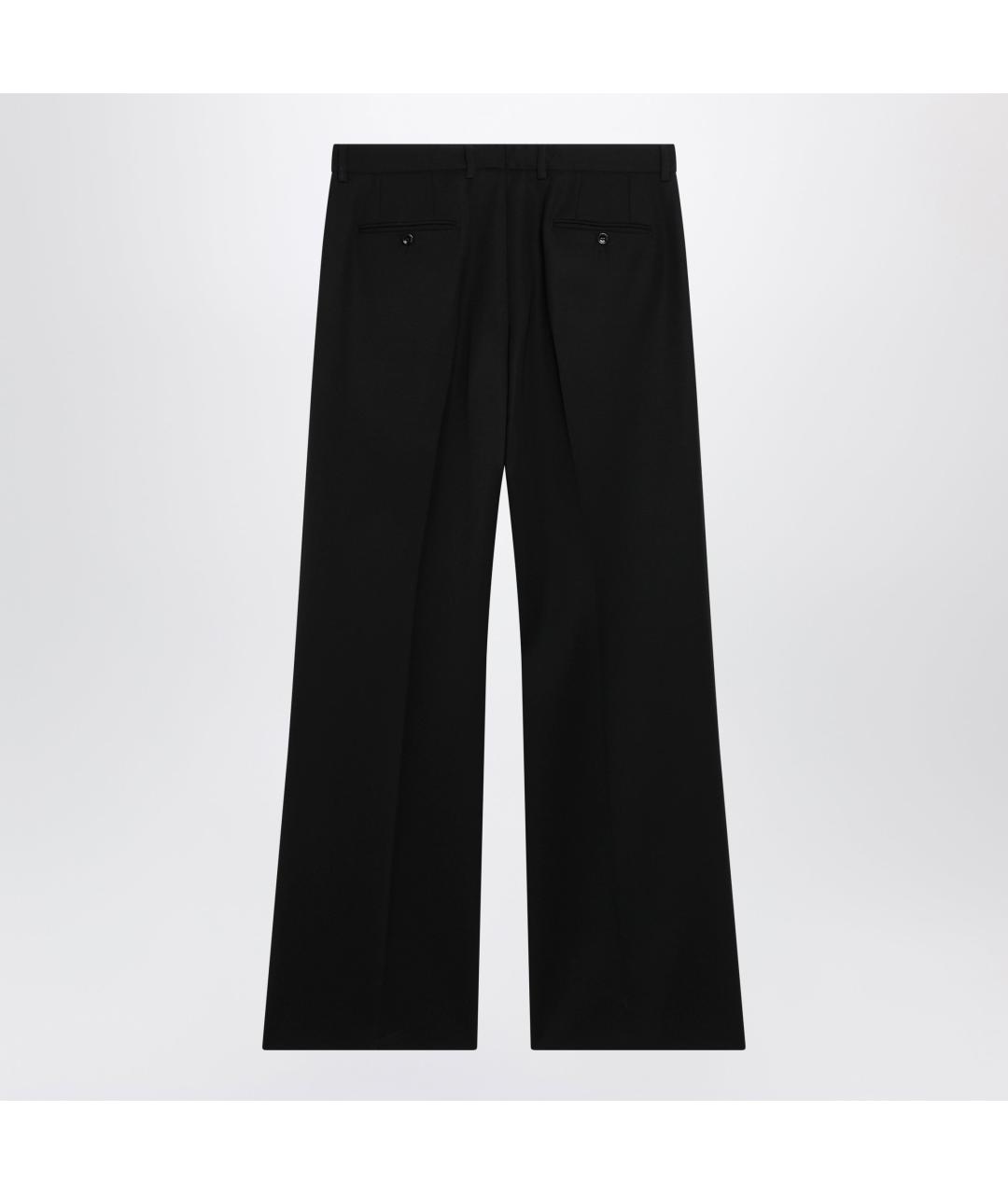 DOLCE&GABBANA Черные хлопковые повседневные брюки, фото 2