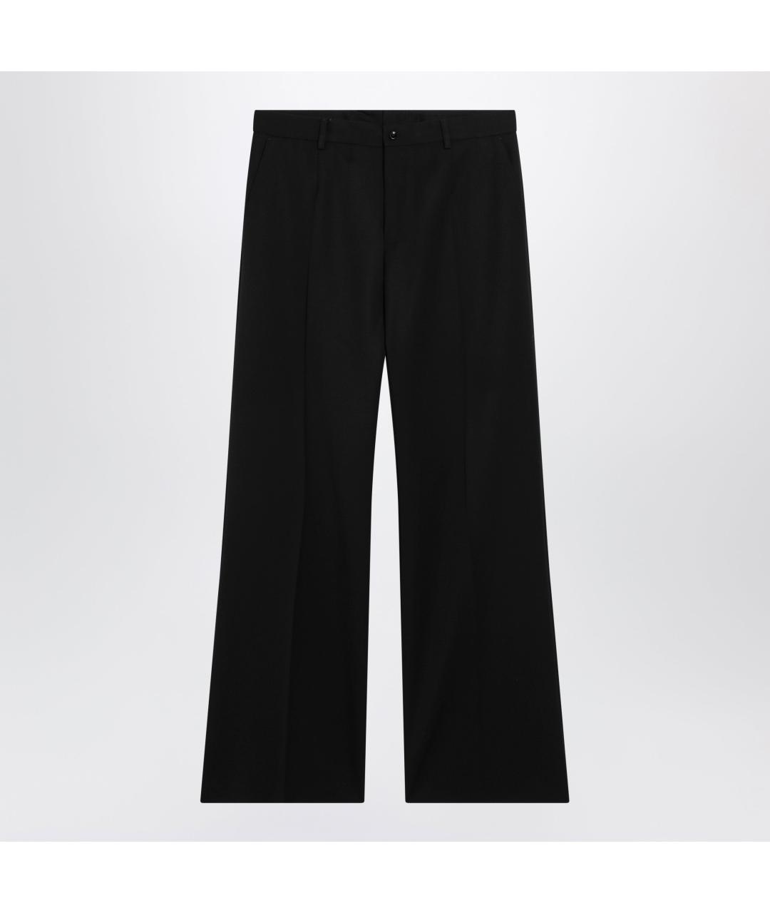 DOLCE&GABBANA Черные хлопковые повседневные брюки, фото 3