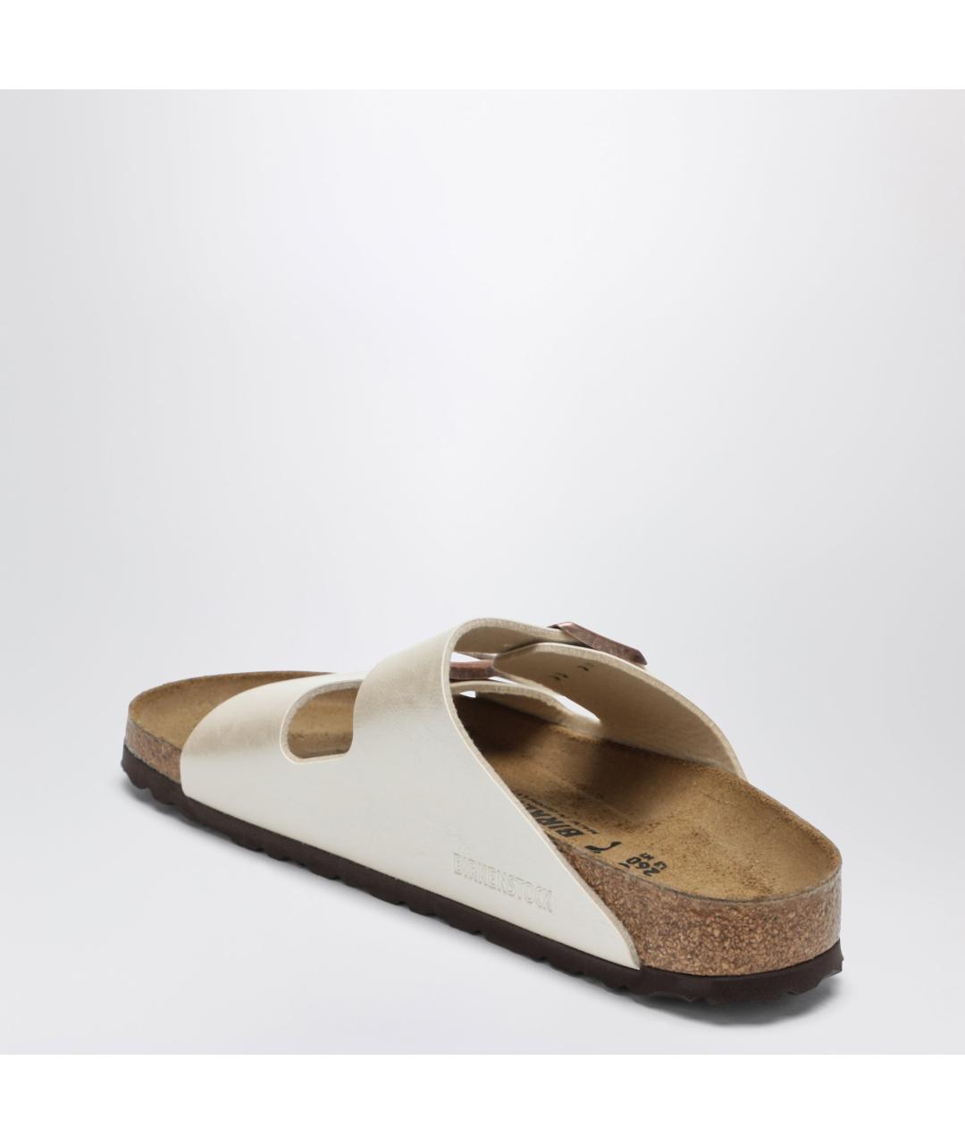 BIRKENSTOCK Белые кожаные сандалии, фото 2