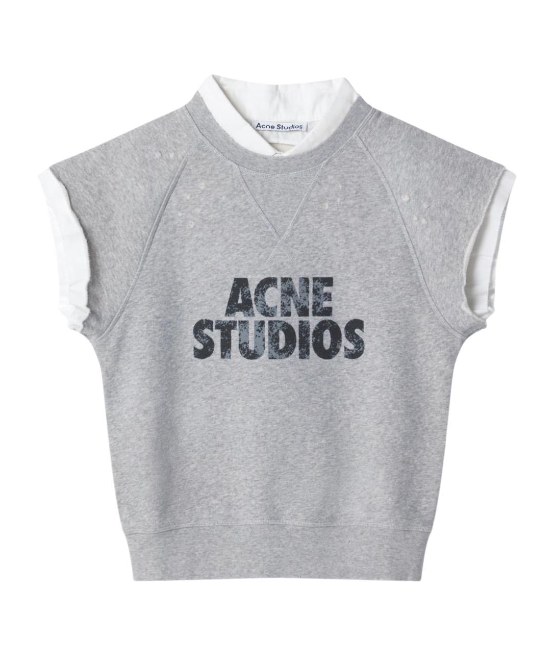 ACNE STUDIOS Серая хлопковая жилетка, фото 1