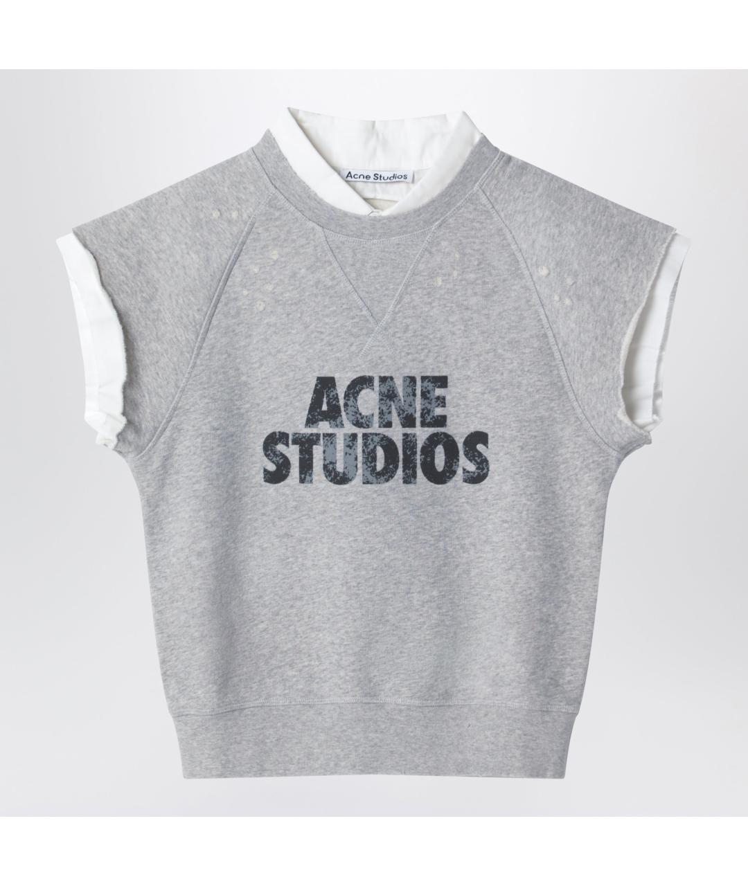 ACNE STUDIOS Серая хлопковая жилетка, фото 3