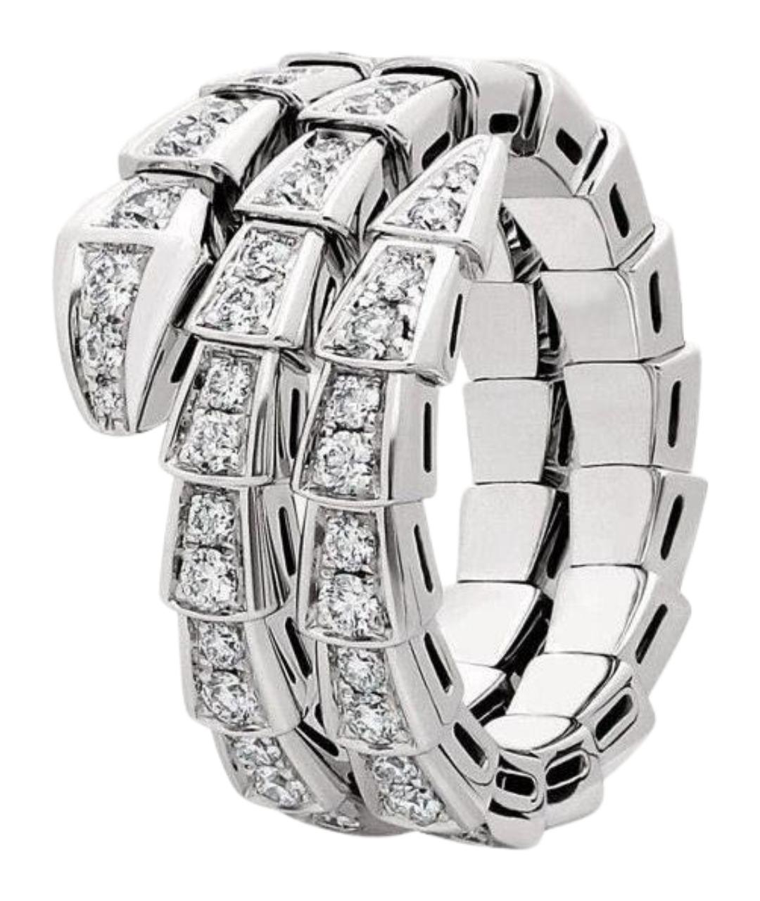 BVLGARI Серебряное кольцо из белого золота, фото 1