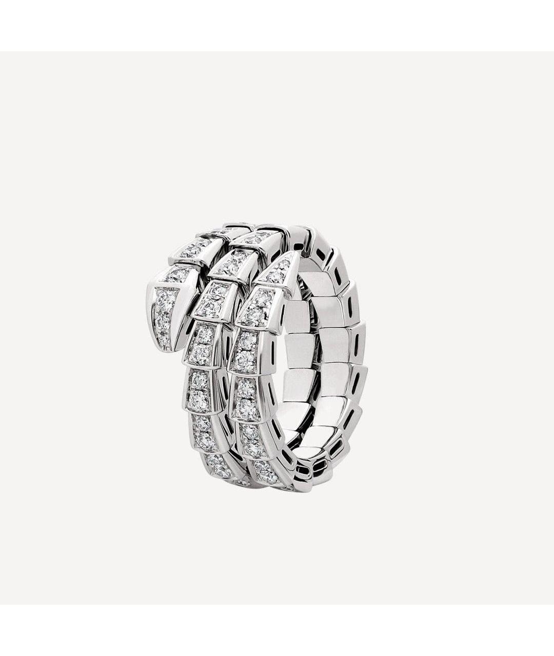 BVLGARI Серебряное кольцо из белого золота, фото 6