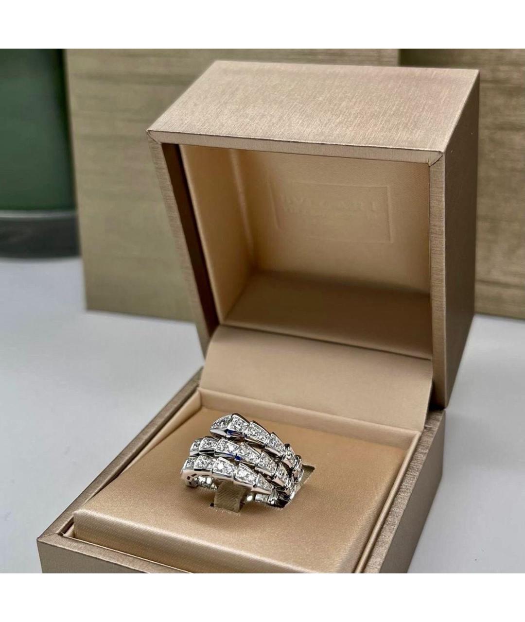 BVLGARI Серебряное кольцо из белого золота, фото 2