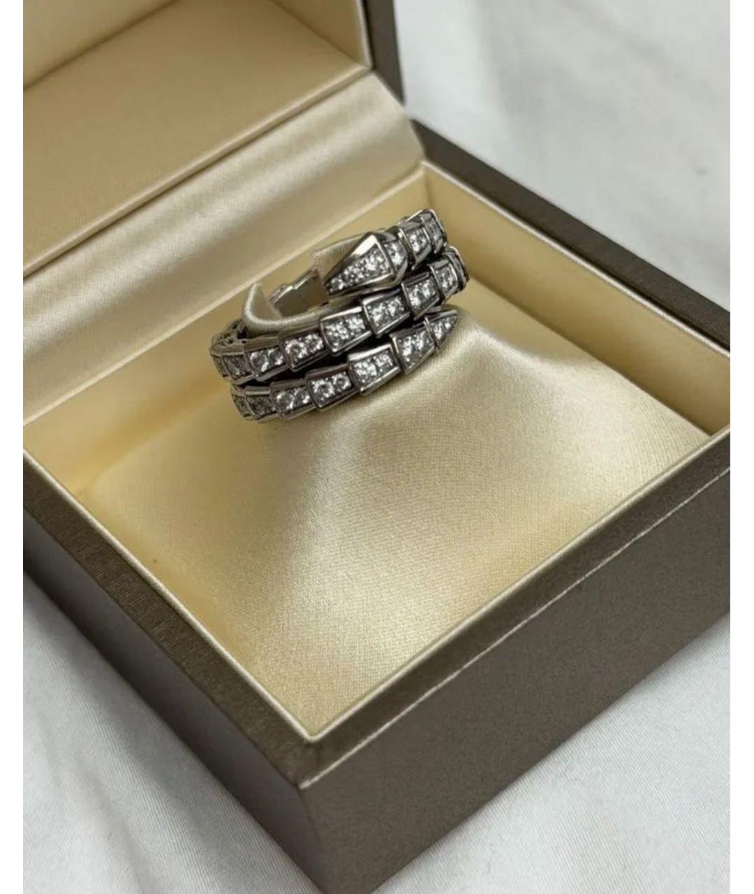BVLGARI Серебряное кольцо из белого золота, фото 3