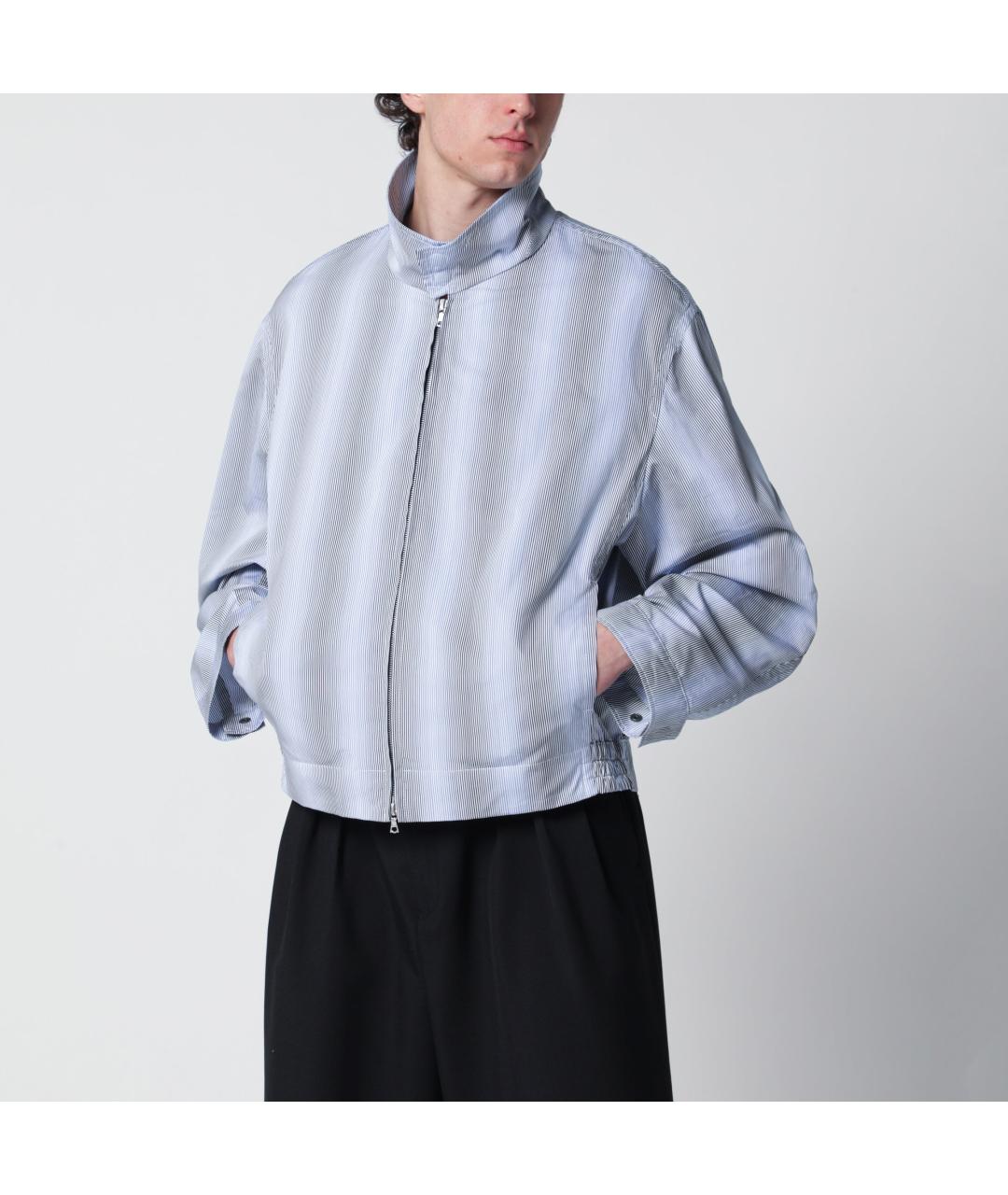 DRIES VAN NOTEN Синяя хлопковая куртка, фото 2