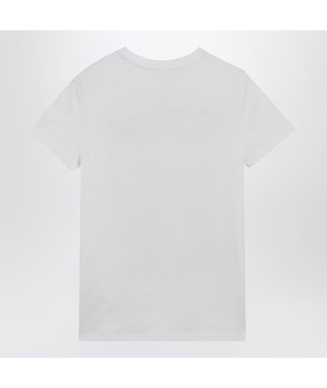 MAX MARA Белая хлопковая футболка, фото 2