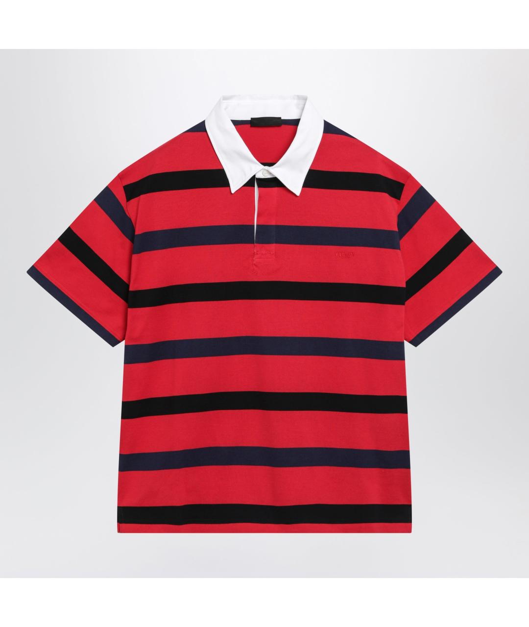 PRADA Красная хлопковая футболка, фото 3