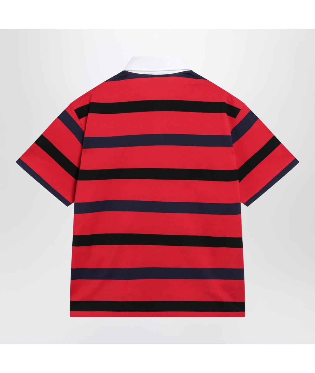 PRADA Красная хлопковая футболка, фото 2