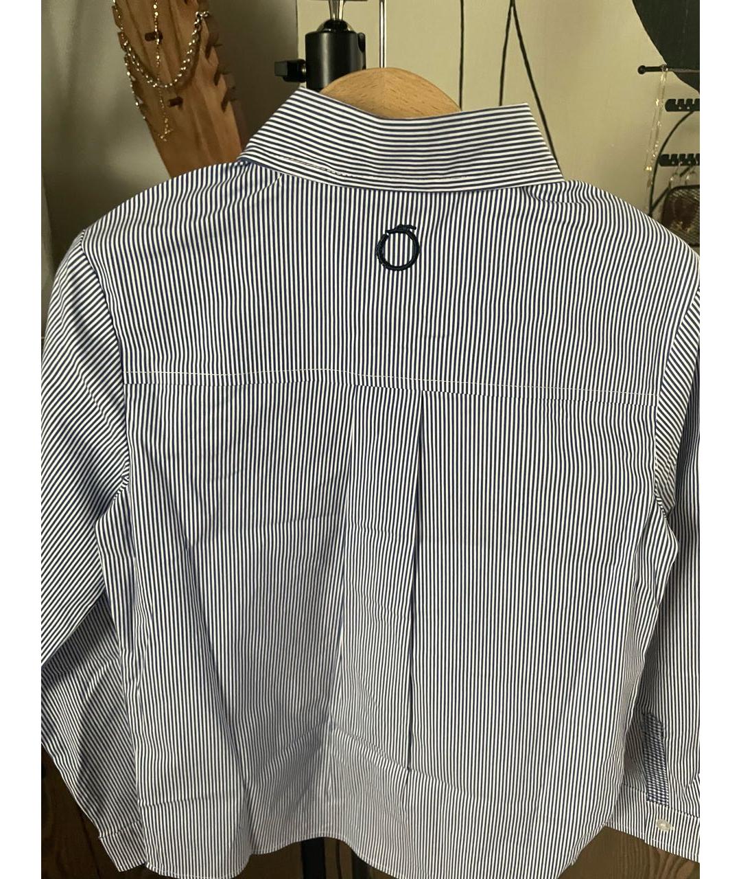 TRUSSARDI Синяя хлопковая детская рубашка, фото 2