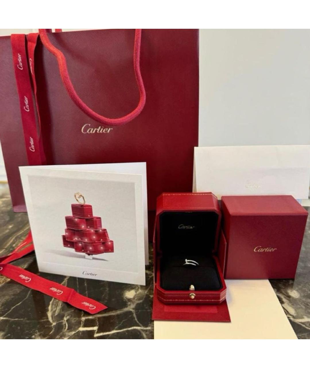 CARTIER Серебряное кольцо из белого золота, фото 2