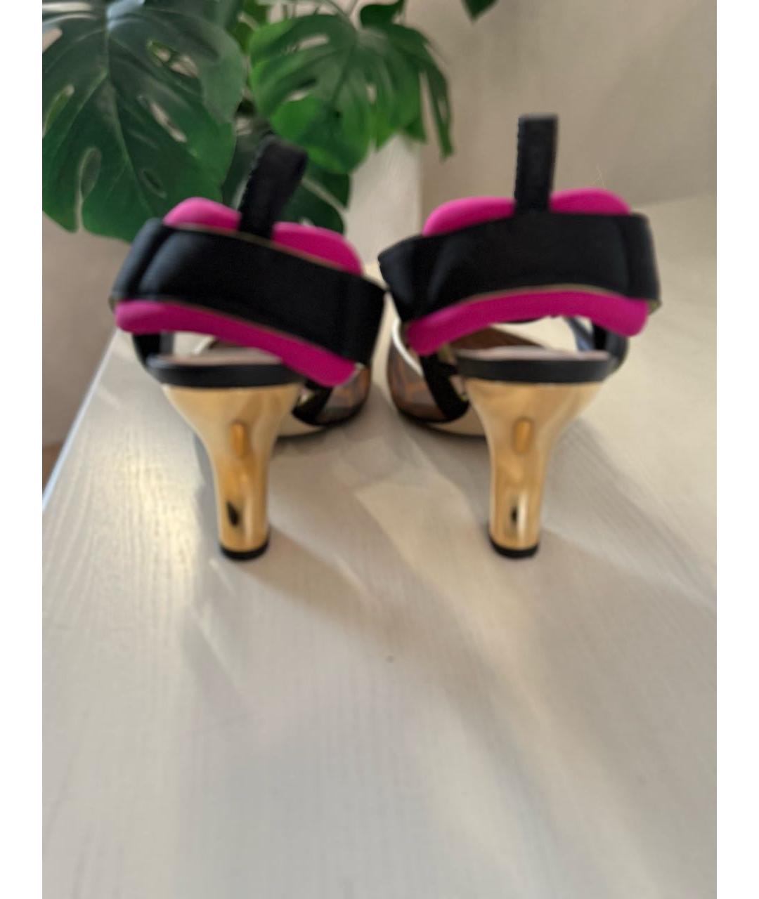 FENDI Мульти босоножки, фото 4