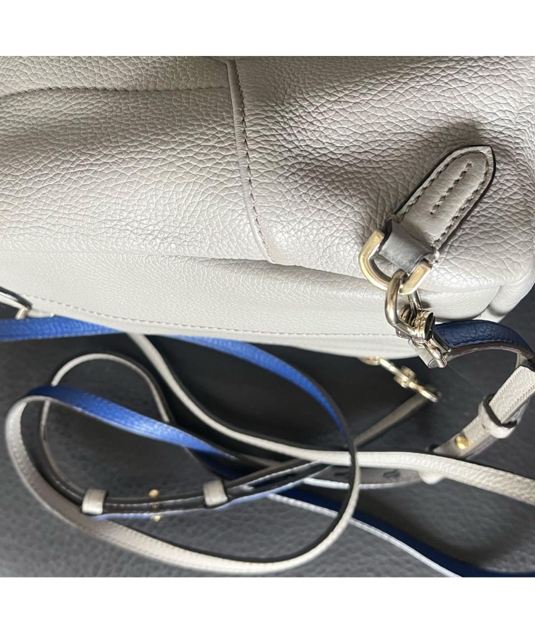 BALLY Серый кожаный рюкзак, фото 8