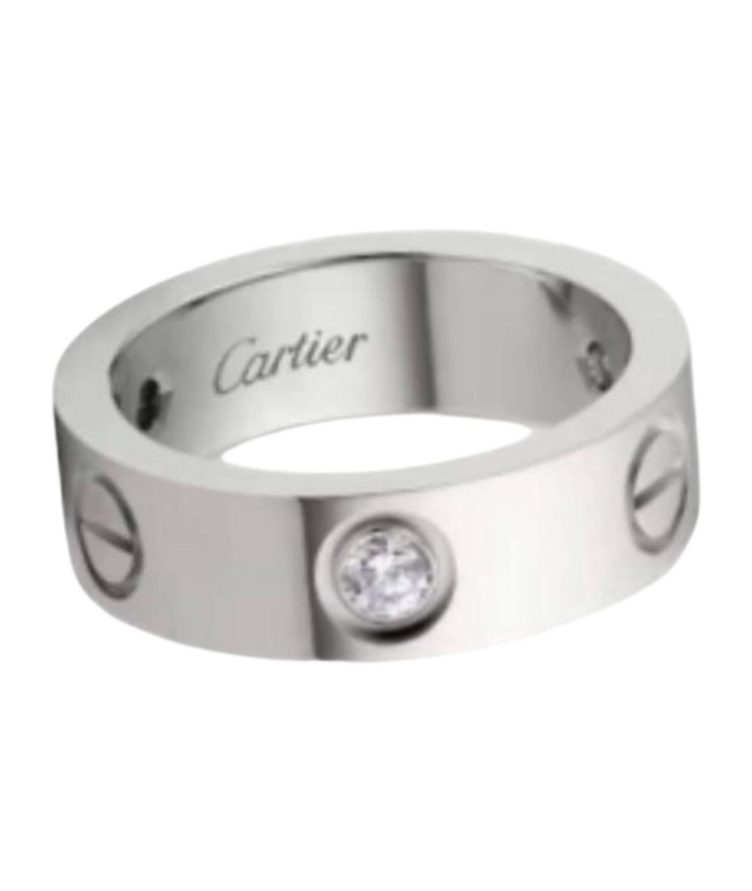 CARTIER Серебряное кольцо из белого золота, фото 1
