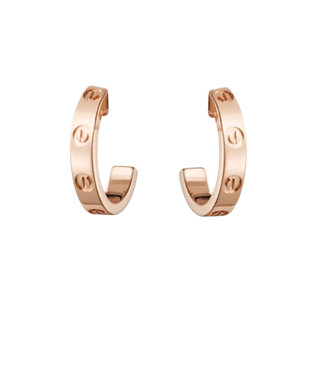 CARTIER Золотые серьги из розового золота, фото 1