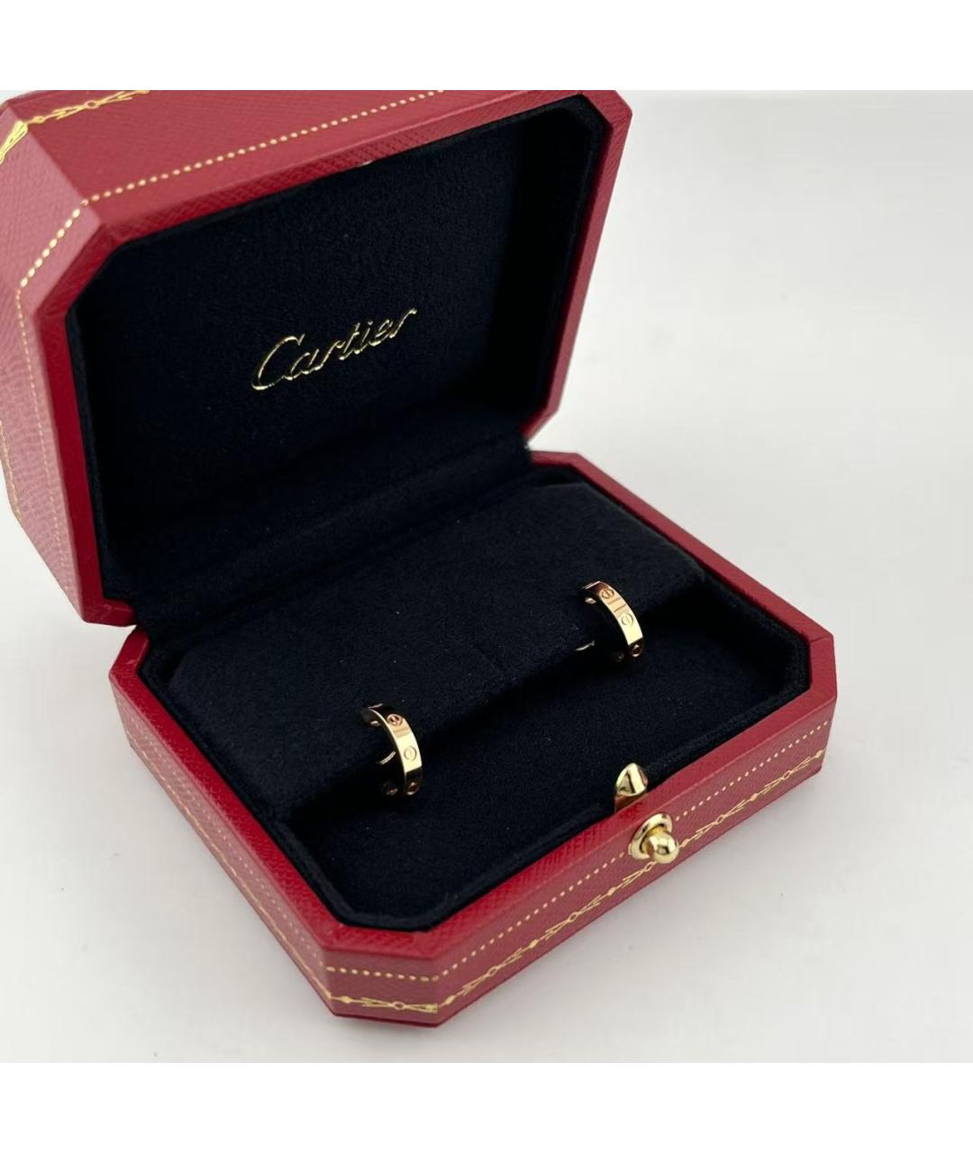 CARTIER Золотые серьги из розового золота, фото 2