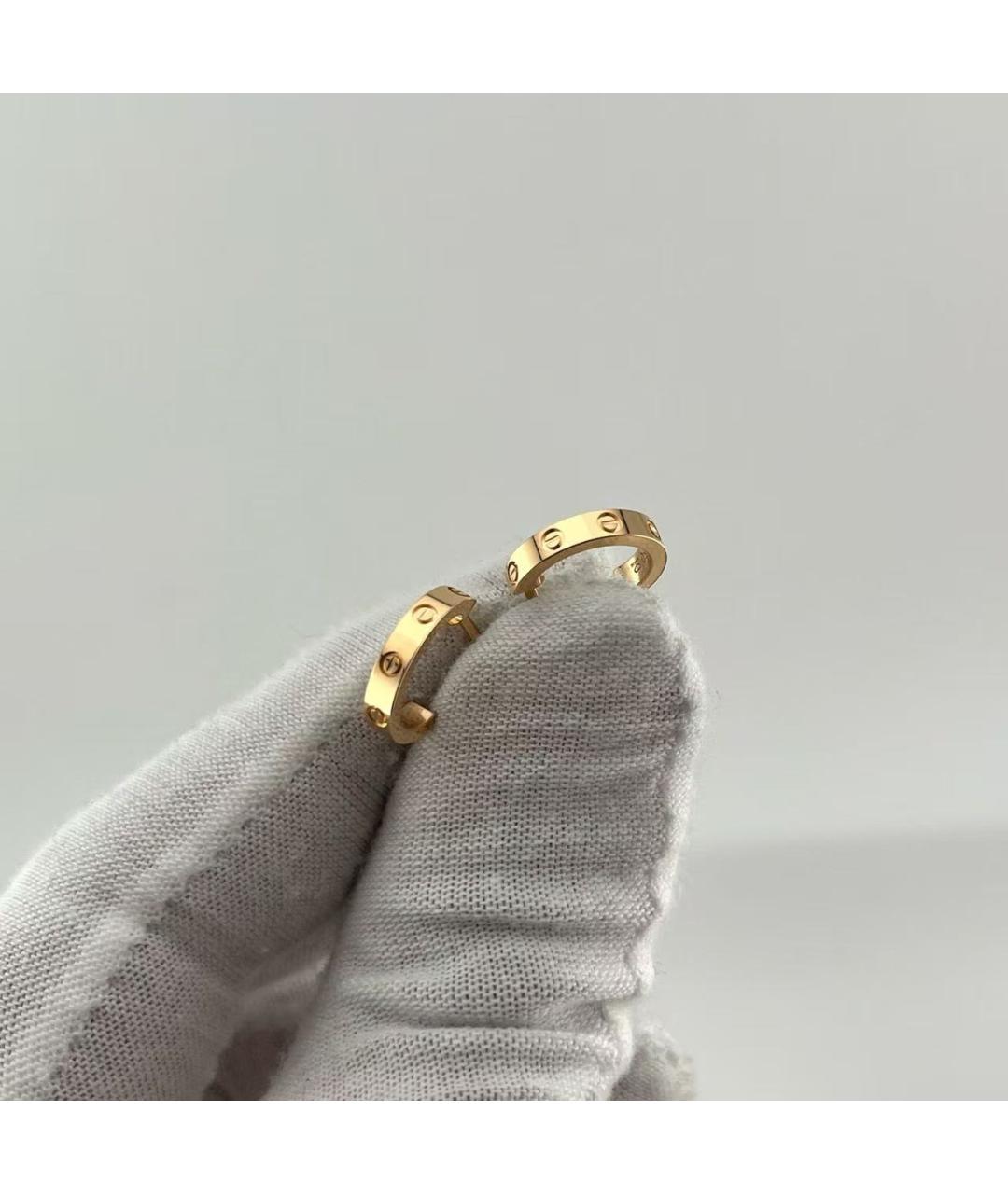 CARTIER Золотые серьги из розового золота, фото 3