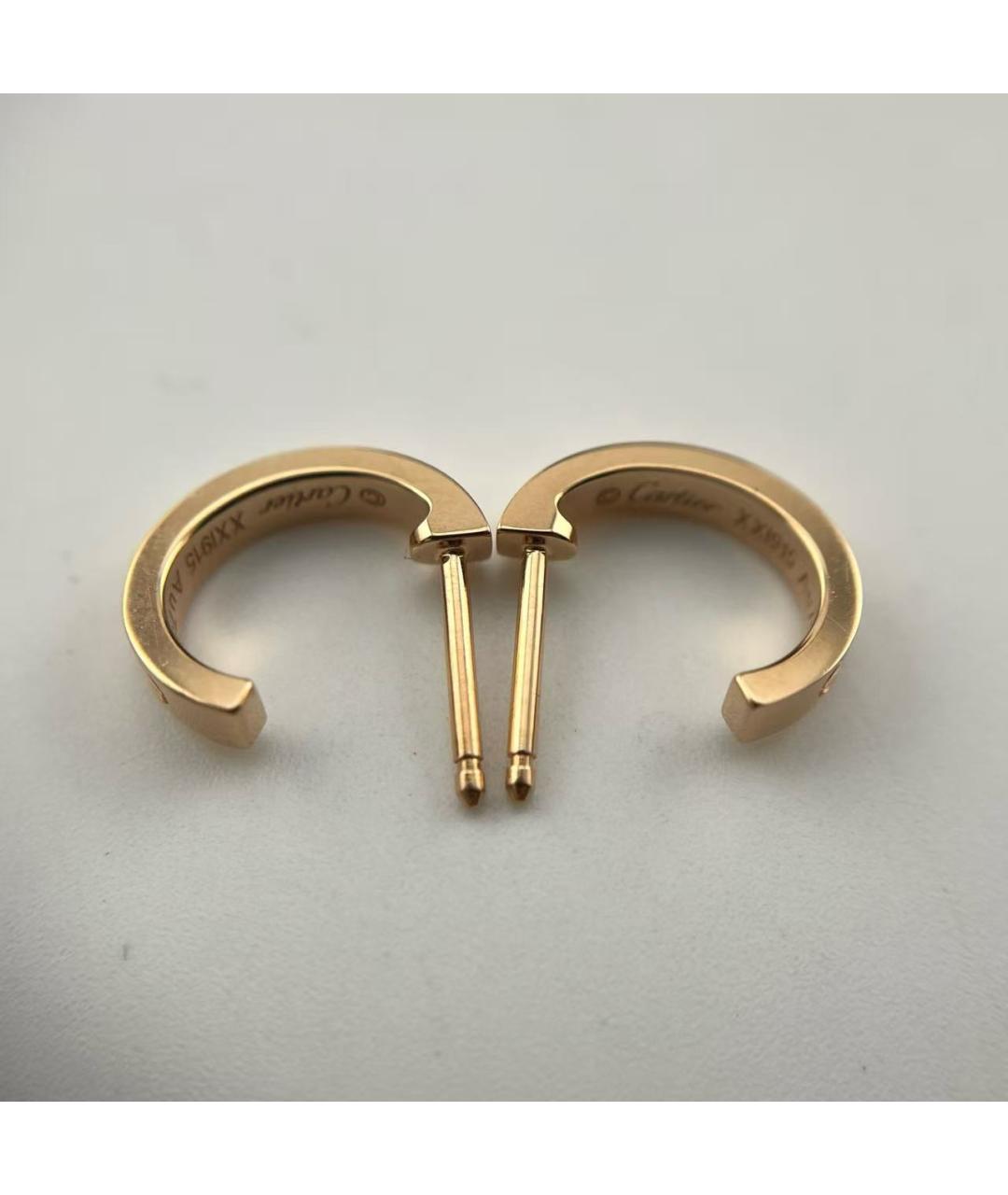CARTIER Золотые серьги из розового золота, фото 4