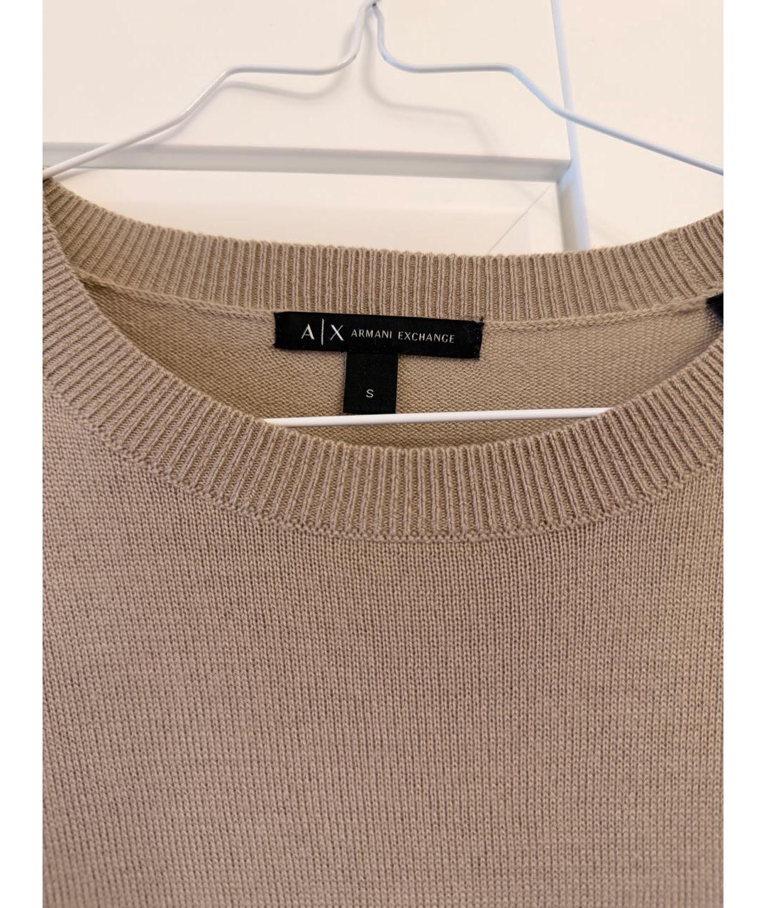 ARMANI EXCHANGE Бежевый шерстяной костюм с юбками, фото 3