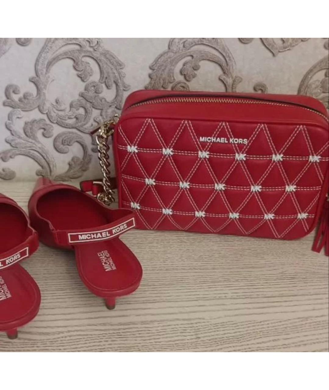 MICHAEL KORS Красные кожаные туфли, фото 6