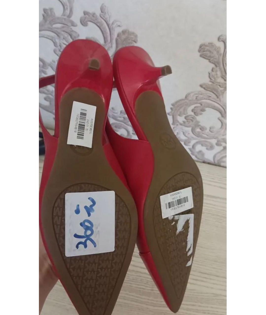 MICHAEL KORS Красные кожаные туфли, фото 4