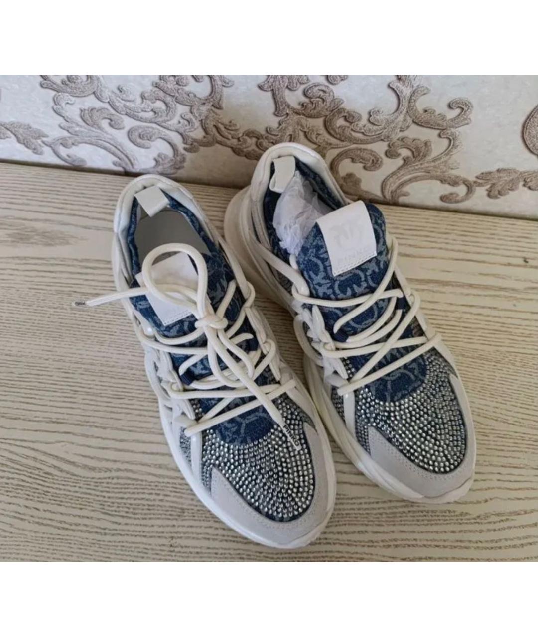 PINKO Мульти текстильные кроссовки, фото 2