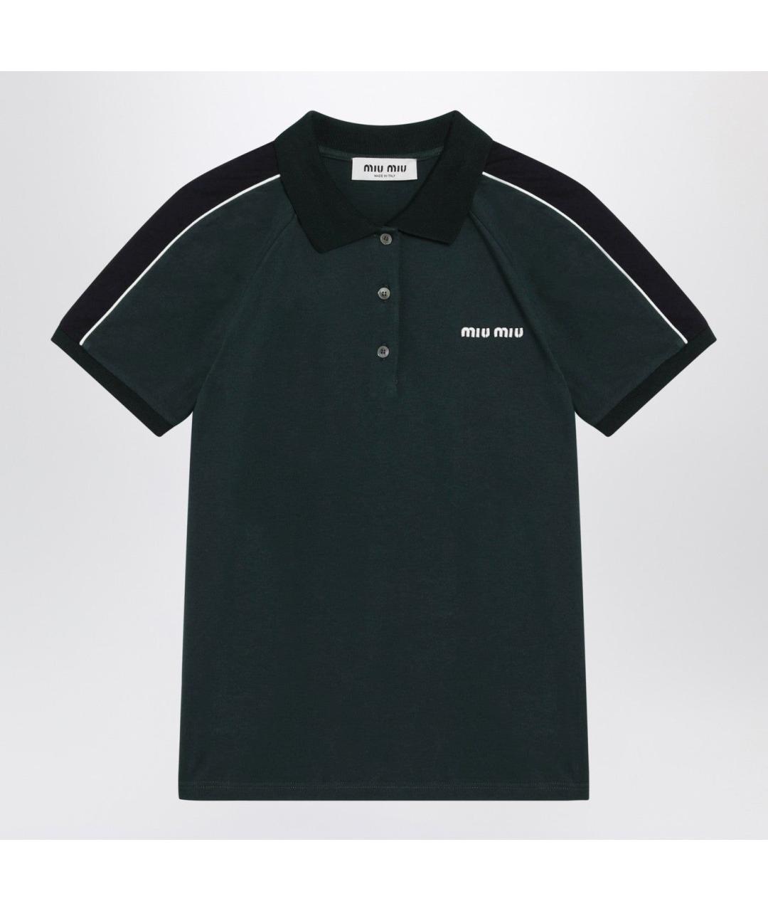 MIU MIU Мульти хлопковая футболка, фото 3