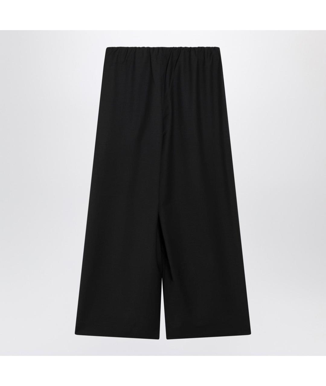 TOTEME Черные шерстяные прямые брюки, фото 2