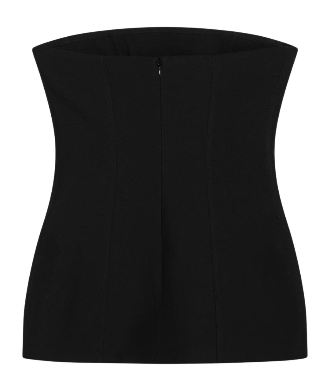 TOTEME Черная шерстяная футболка, фото 2