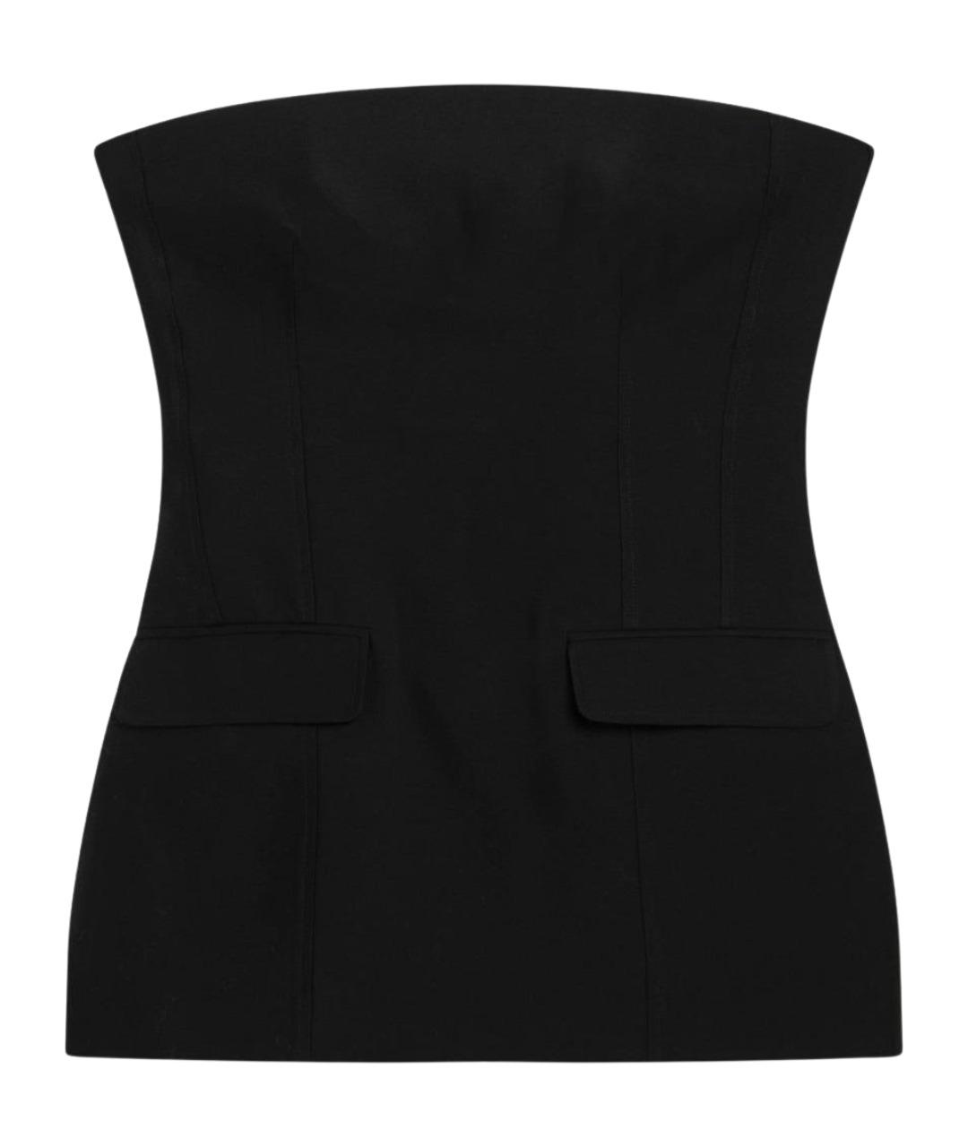 TOTEME Черная шерстяная футболка, фото 1