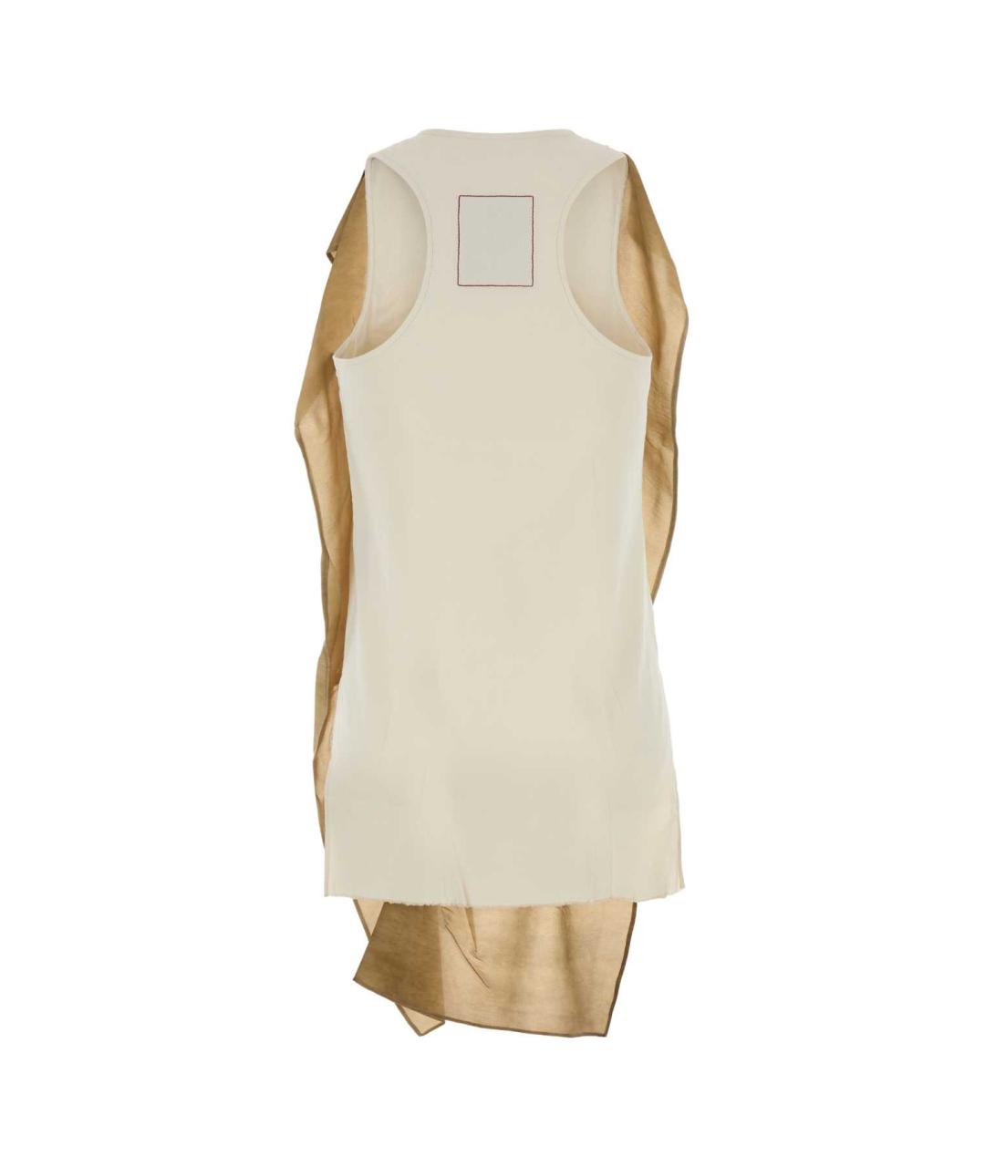 UMA WANG Белая льняная футболка, фото 2