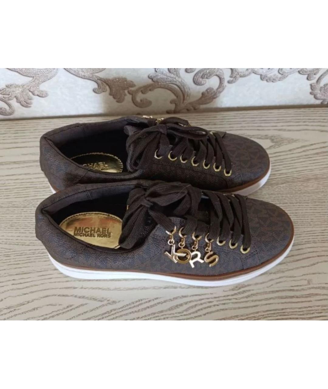 MICHAEL KORS Коричневые кеды, фото 3