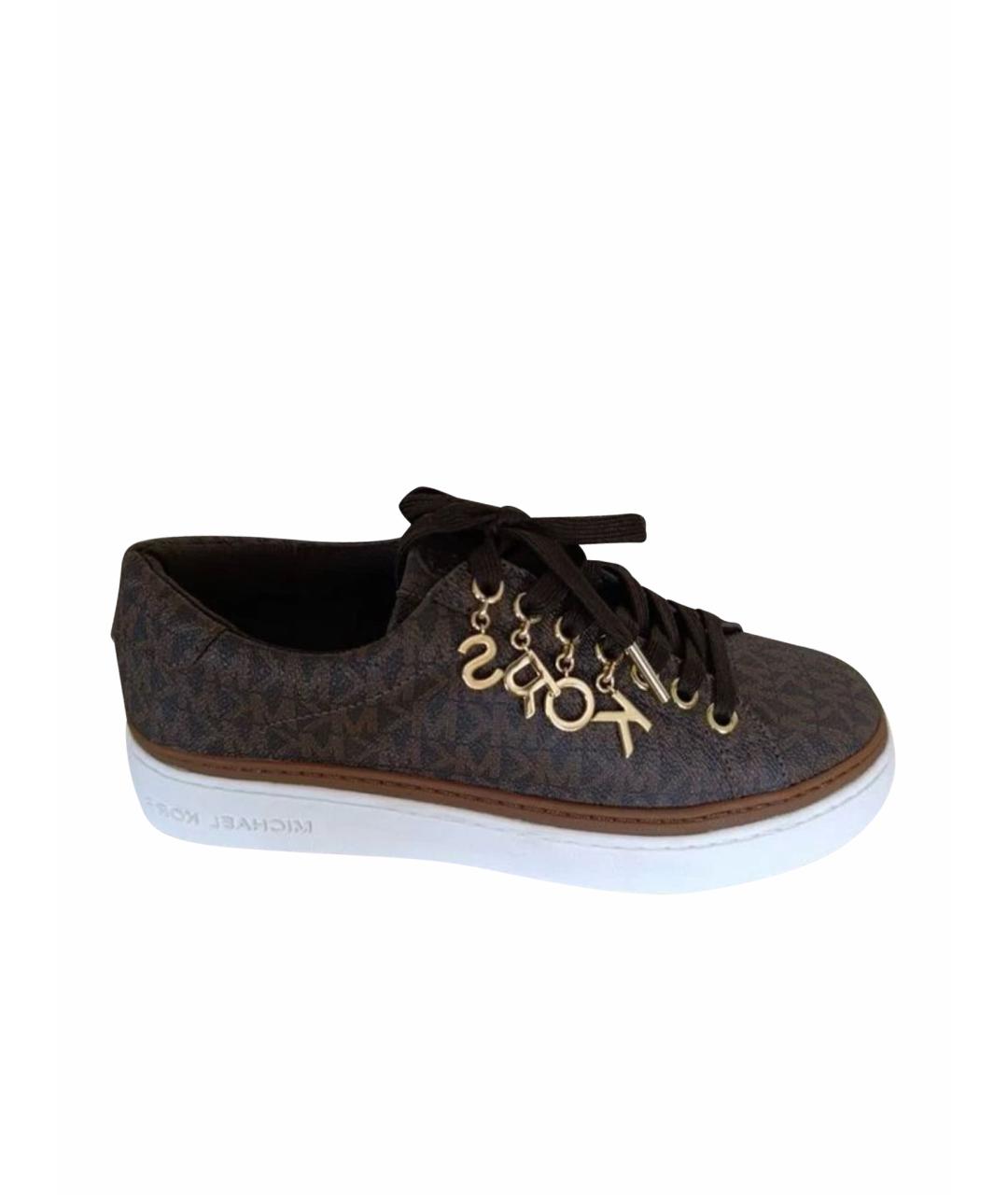 MICHAEL KORS Коричневые кеды, фото 1