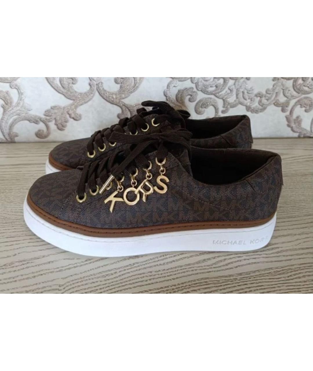 MICHAEL KORS Коричневые кеды, фото 5