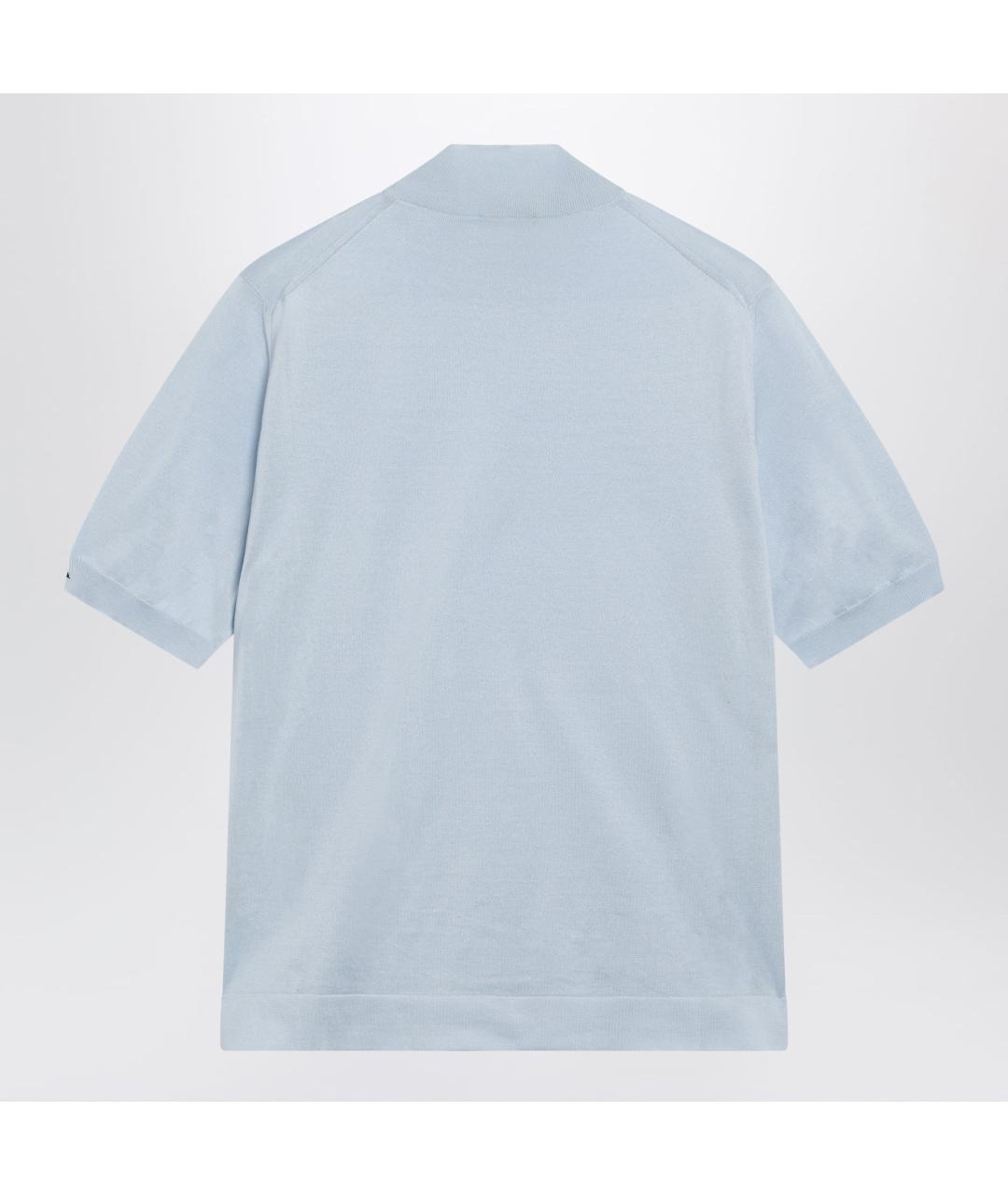 PRADA Голубой хлопковый джемпер / свитер, фото 2