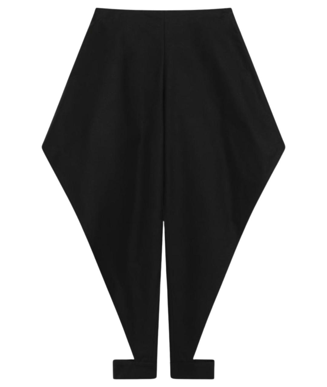 ALAIA Черные хлопковые прямые брюки, фото 1