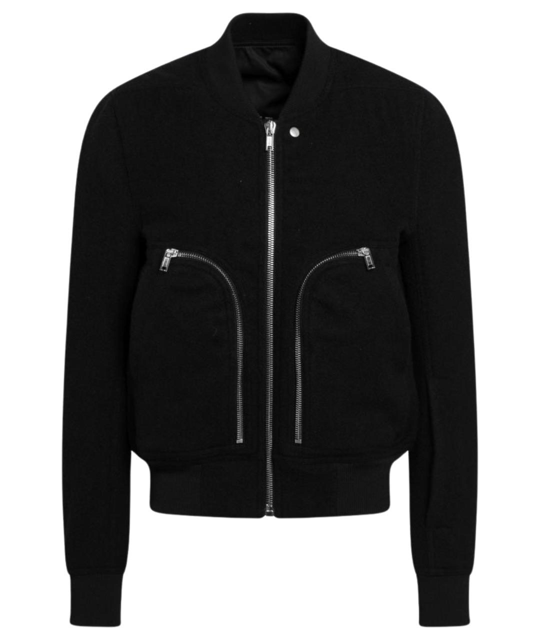 RICK OWENS Черная шерстяная куртка, фото 1