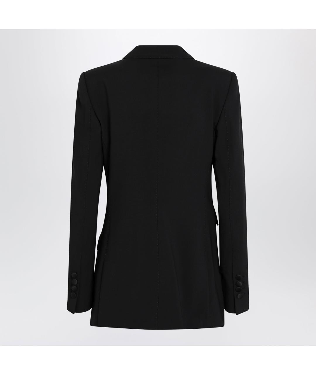 DOLCE&GABBANA Черный шерстяной жакет/пиджак, фото 2