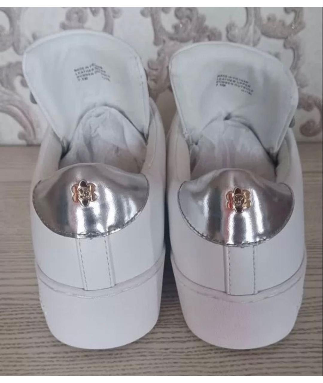 MICHAEL KORS Белые кожаные кеды, фото 4