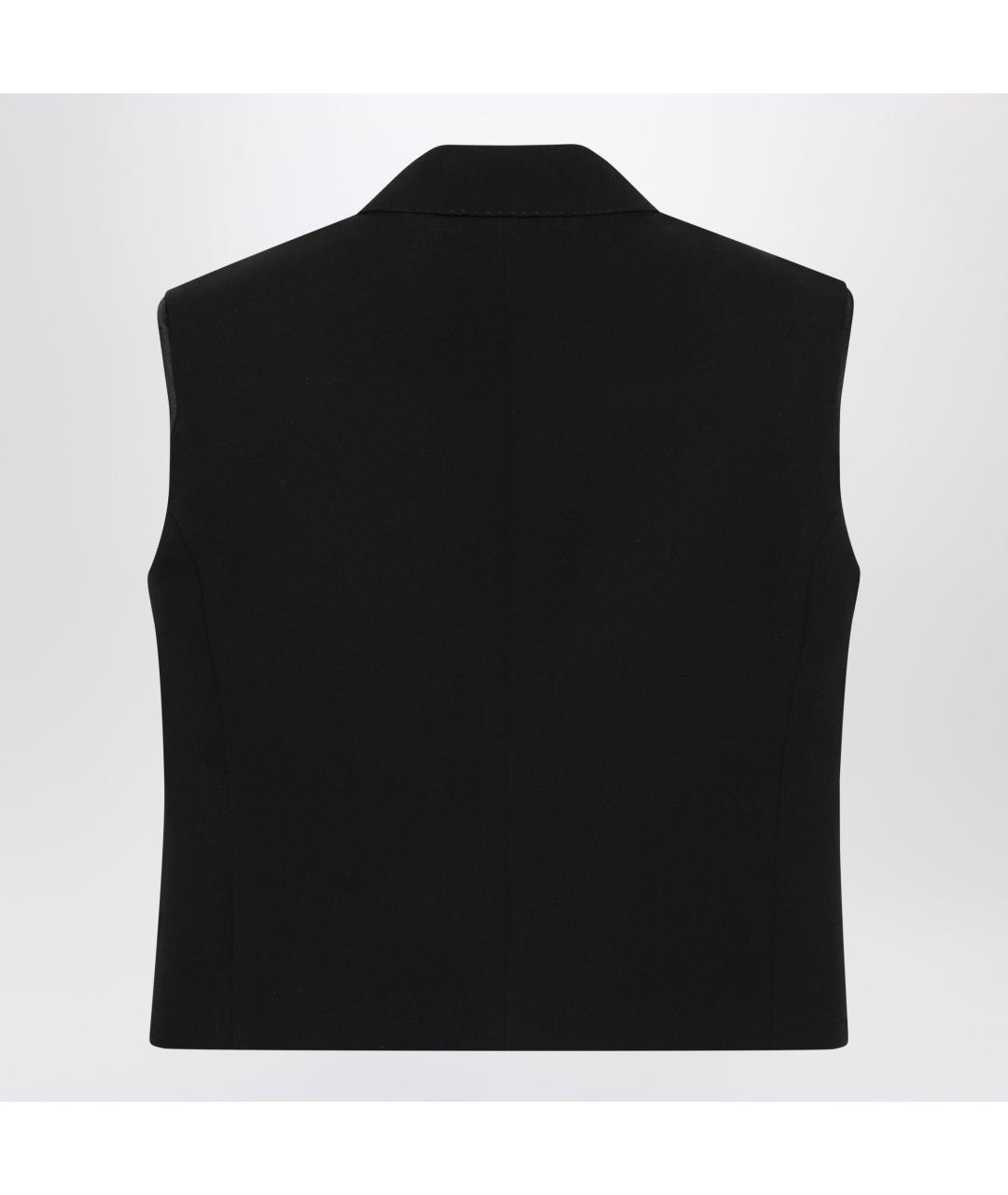 DOLCE&GABBANA Черный шерстяной жилет, фото 2