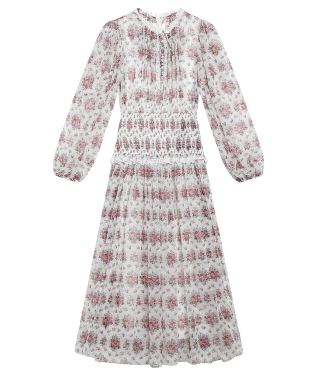 DOLCE&GABBANA Белое шелковое повседневное платье, фото 1