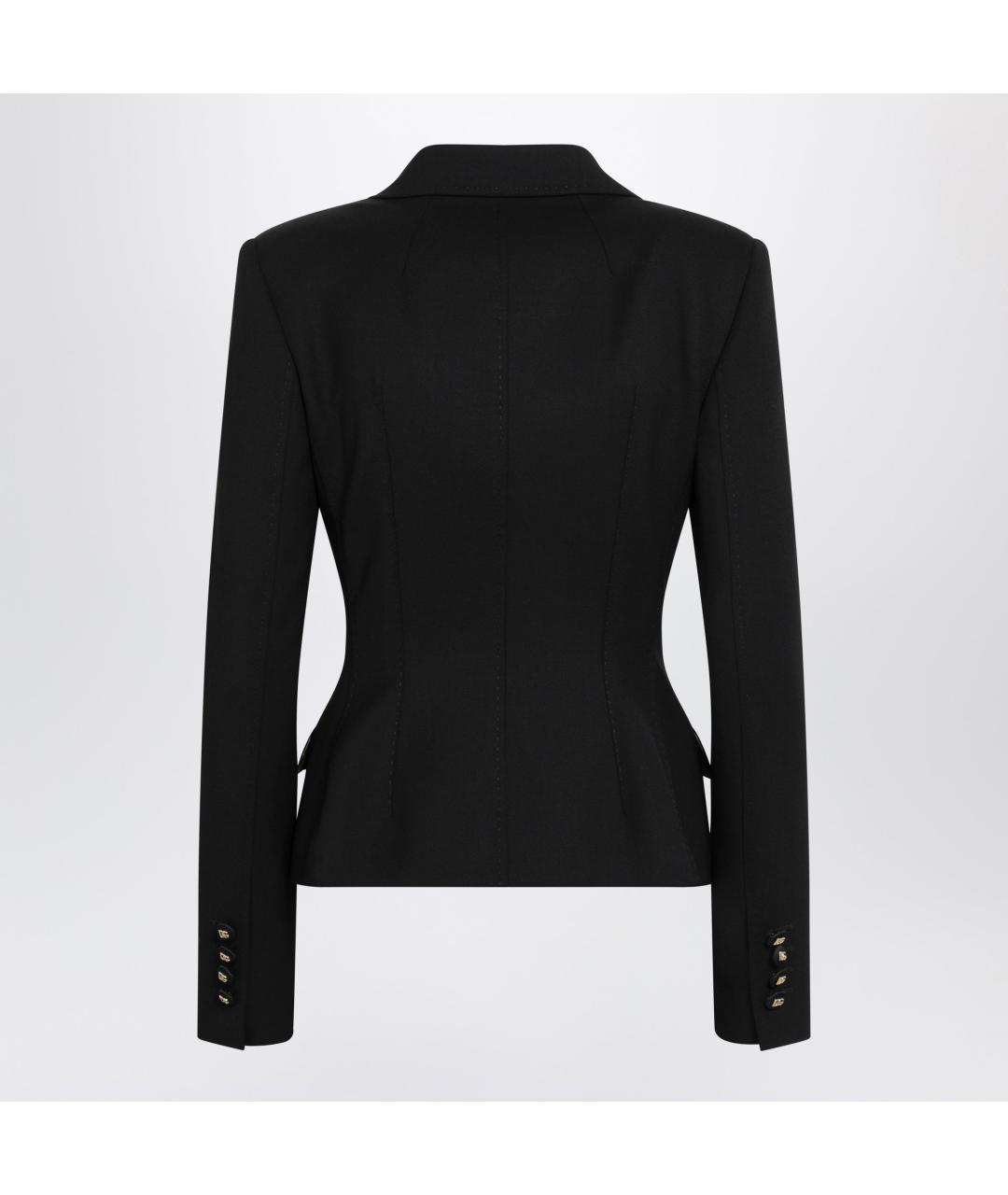 DOLCE&GABBANA Черный шерстяной жакет/пиджак, фото 2