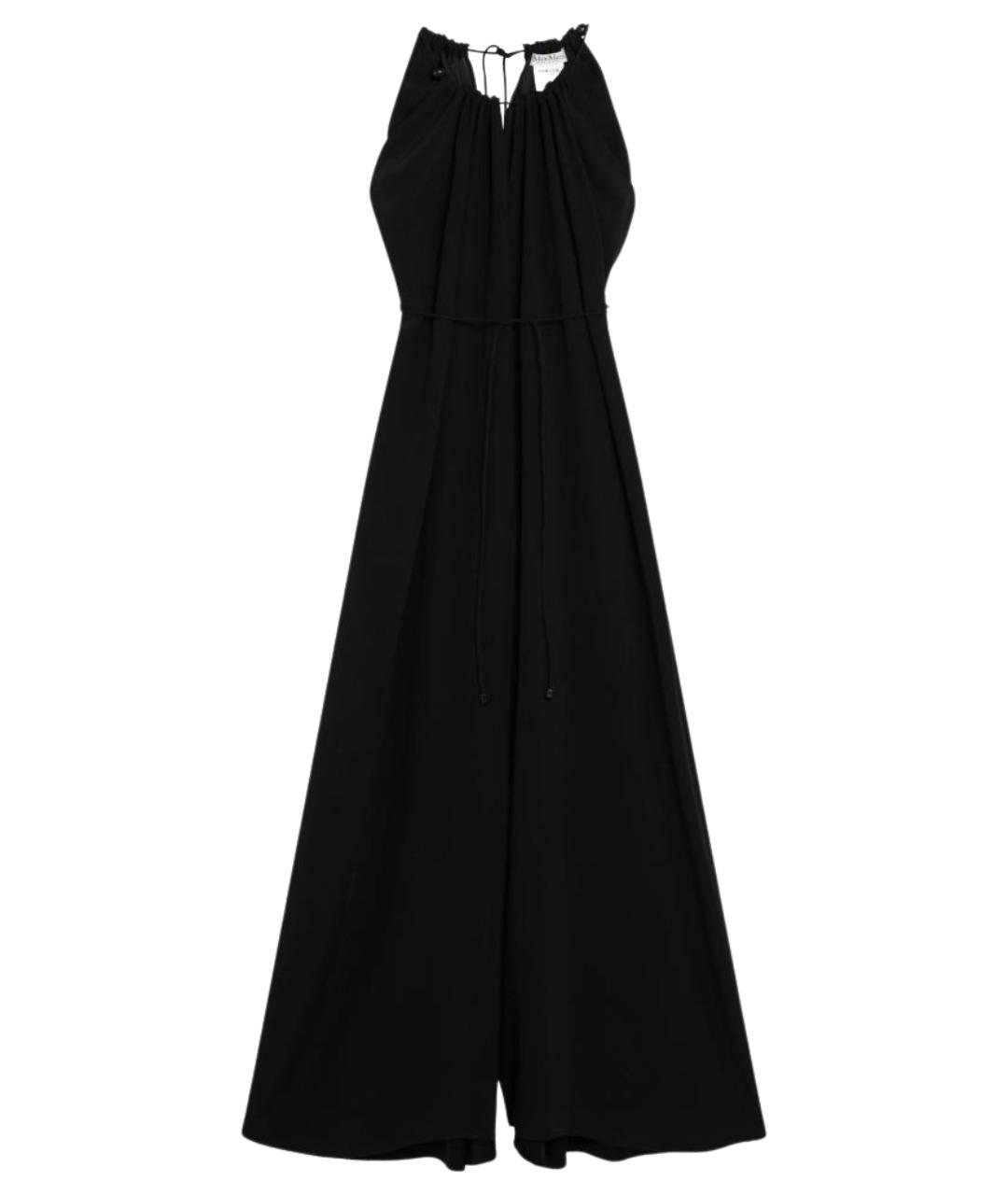 MAX MARA Черное хлопковое повседневное платье, фото 1