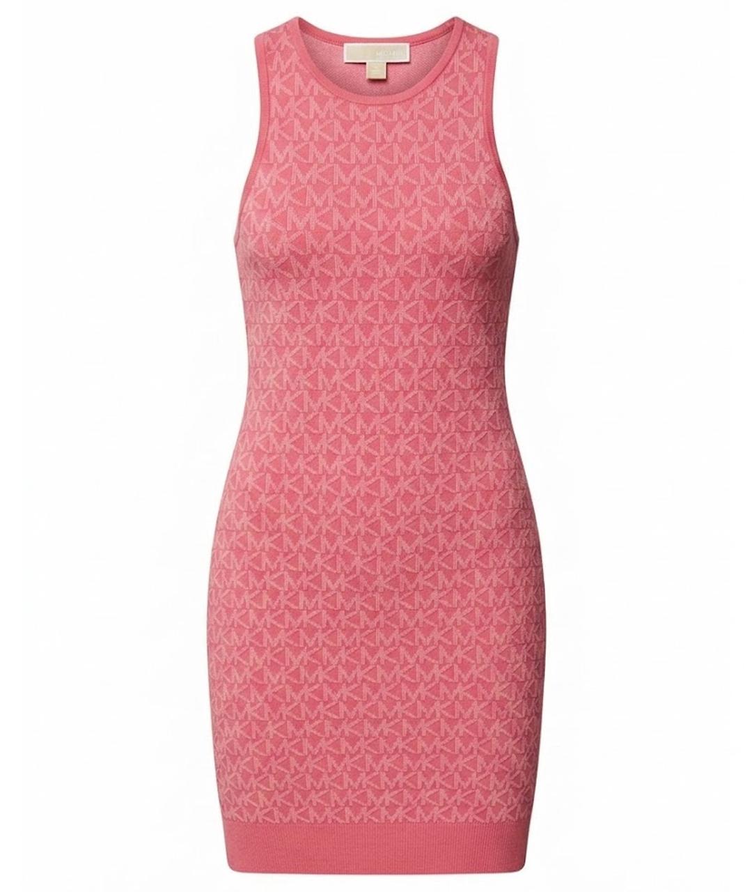 MICHAEL KORS Коралловое вискозное повседневное платье, фото 1